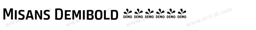 Misans Demibold 粗体字体转换